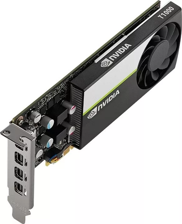 Kartë Grafike PNY T1000 8GB GDDR6, me 4 Mini DisplayPort