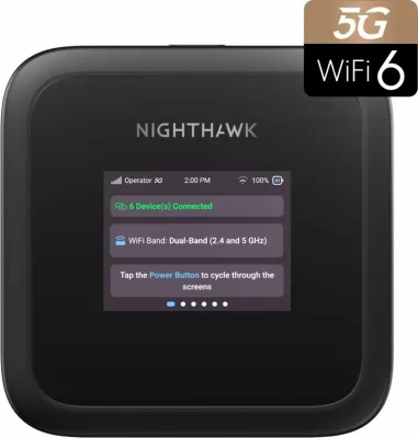 Ruter portativ NETGEAR Nighthawk M3, Wi-Fi 6, 5G, 5185mAh, i zi