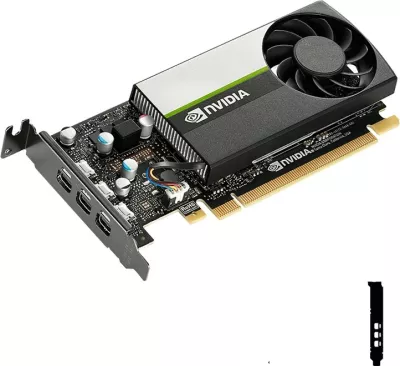 Kartelë grafike PNY VCNT400-4GB-PB, T400, 4 GB, GDDR6, PCI Express x16 3.0, e zezë