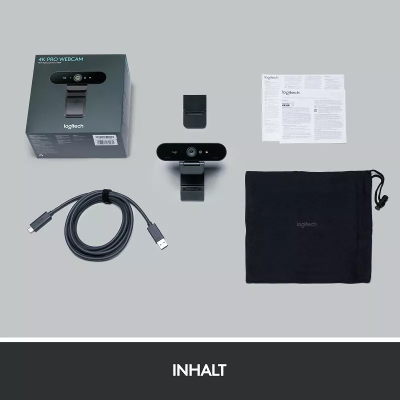 Kamerë Logitech BRIO 4K STREAM EDITION, 4096 x 2160 pixels, Full HD, 90 fps, e zezë