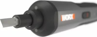 Kaçavidë elektrike Worx WX240 4V 1.5Ah, gri/zezë, set 24 bita