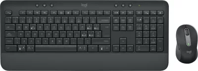 Tastierë Logitech Signature MK650 Combo, Wireless, Bluetooth, Membranë, QWERTY, Grafit, Maus përfshirë