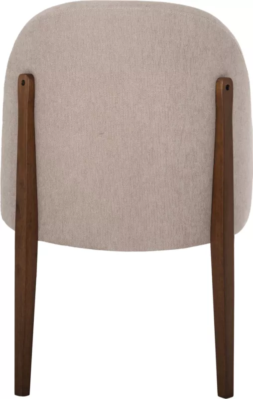 Karrige ngrënieje RAMMER FH9744.02 dru gome, ngjyrë arre, pëlhurë ecru, 57x55x86H cm., set prej 2 copë