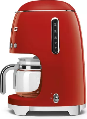 Aparat kafeje SMEG DCF02RDEU, 10 filxhanë, automatik, i kuq