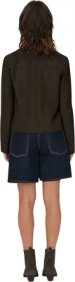 Jakne femra Jacqueline de Yong JDYNICO Faux Suede, kafe e errët [Madhësia: XS]