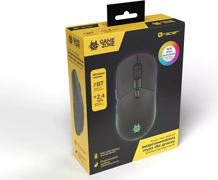 Maus Tracer GameZone THOR RGB, pa tela, 10 000 DPI, i zi