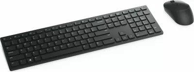 Tastierë me maus wireless DELL KM5221W, AZERTY, full-size, e zezë