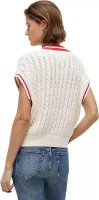 Jelek xhemperi për femra Tommy Hilfiger Jeans DW0DW22927, ngjyrë krem [Madhësia: S]