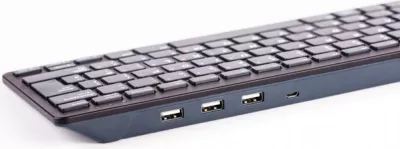 Tastierë mini Raspberry Pi SC0198, mekanike, USB, QWERTZ, e zezë, gri