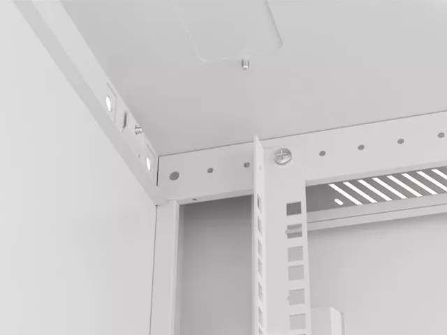 Kabinet për server Lanberg WF01-6612-00S, 19", (600x600x645.70mm), i bardhë