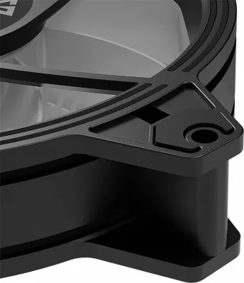 Ventilator kasë Modecom Volcano Apex 120 ARGB Standard 120mm 4-pin PWM, i zi, 1 copë