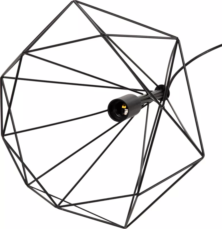 Llampë varëse tavani, FH4041, 3-drita, metal i zi, 25x22x123Hcm