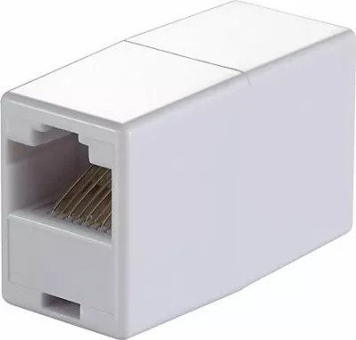 Lidhës RJ45 LogiLink MP0031, 2x portë femër, zgjatues kablli Ethernet, i bardhë