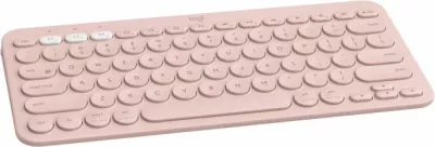 Tastierë pa kabllo Logitech K380 Multi-Device, Bluetooth, lidhje deri 3 pajisje, gdhendje SLO (US International), rozë