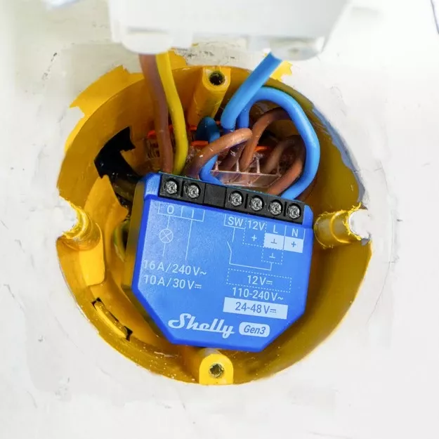 Smart switch Shelly 1 Gen3, 1P, Wireless, Blu