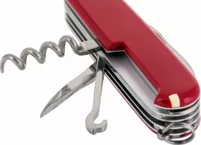 Thikë xhepi multifunksionale Victorinox, e kuqe
