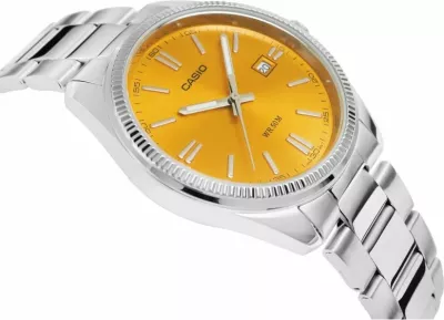 Orë dore për meshkuj Casio, argjendtë