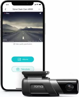 Kamerë regjistruese për veturë 70mai M500 128GB 170° GPS WiFi, gri