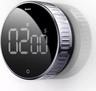 Timer digjital Baseus Heyo, magnetik me rrotullim, i zi