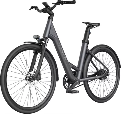 Biçikletë elektrike city ADO Air 28 28" 250W 36V 9.6Ah, deri 100 km, gri