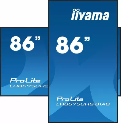 Ekran digjital iiyama LH8675UHS-B1AG, 86", 4K UHD, Wi-Fi