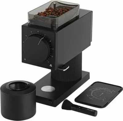 Mulli kafeje automatik Fellow Ode 2nd Generation, 100 g, 64 mm burrs çelik, 31 nivele, 140 W, 220 V, Zi/çelik