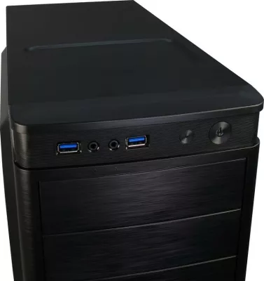 Kasë Inter-Tech IT-5905, Midi Tower, PC, ATX, micro ATX, e zezë
