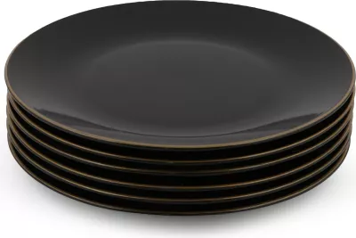 Set pjatash shërbimi (6 copë), Hermia Concept, ST040106F650A841600MAS3T00, ngjyrë e zezë