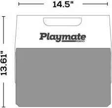 Kuti ftohëse IGLOO Playmate The Boss 13 L (26 kanaçe), gri/zezë me detaj të verdhë
