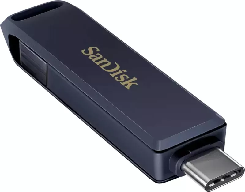USB flash drive SanDisk iXpand 128GB, USB Type-C/Lightning, 3.2 Gen 1, Blu