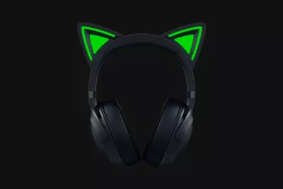 Kufje Razer Kraken Kitty V2 BT, wireless, LED, gaming, të zeza