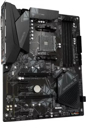 Pllakë amë GIGABYTE B550 GAMING X V2, AM4, ATX, DDR4 deri 128GB, PCIe 4.0, 2x M.2, SATA3, USB 3.2 Gen2, HDMI/DVI, e zezë