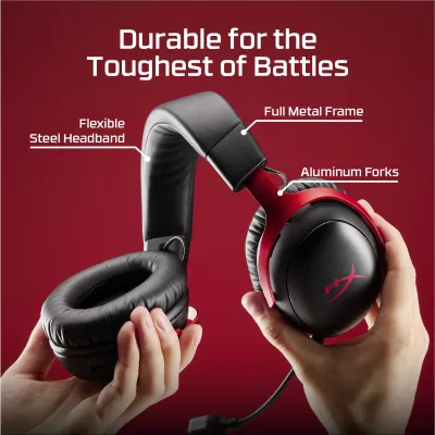 Kufje HyperX Cloud III S Wireless Gaming Headset, Bluetooth 5.3, 120h, të zeza