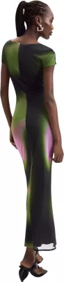 Fustan i gjatë për femra Desigual VEST_CRACOVIA 26WWVK32, i gjelbër [Madhësia: XS]