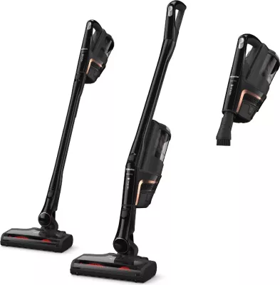 Fshesë elektrike me shkop pa kabllo Miele Triflex HX2 125 Gala Edition 3-në-1, deri 60 min, 2 bateri, Obsidian Black