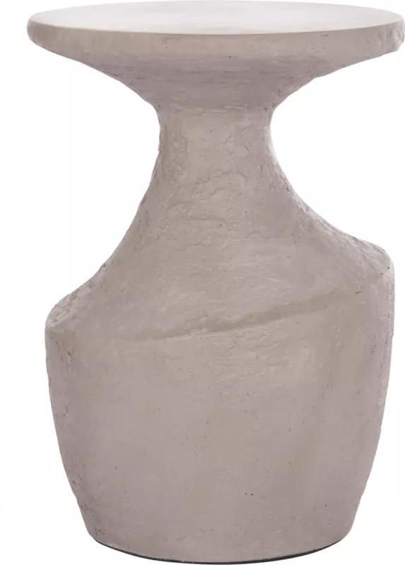 Tavolinë anësore REBON, fibër çimento, ngjyrë gri, FH18156.03L, 40x56.5cm