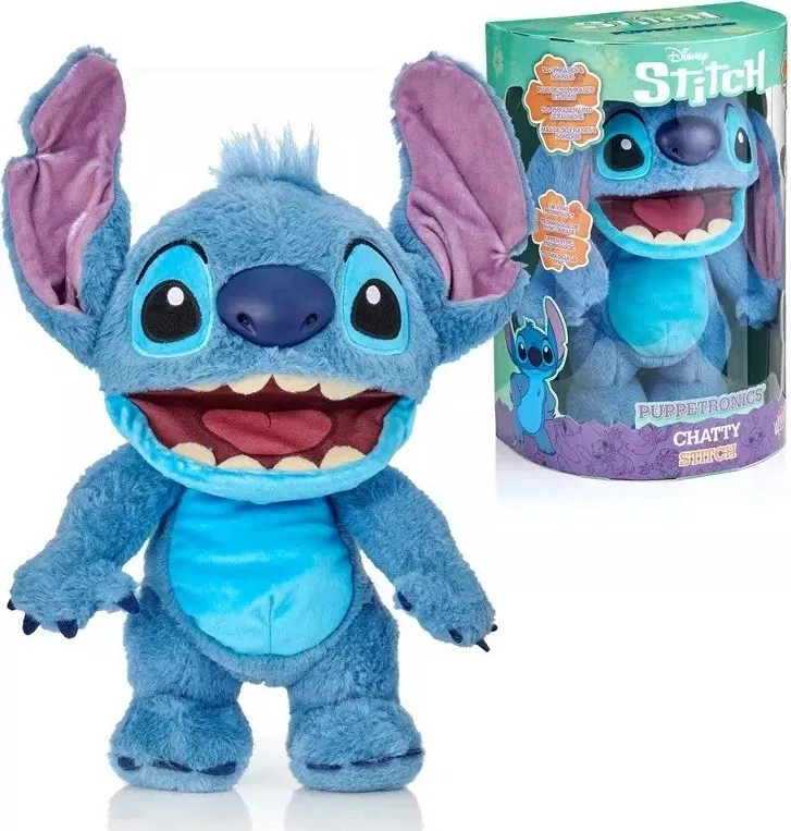 Kukull interaktive Disney Wow Stuff Real FX Chatty Stitch, Blu
