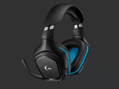 Kufje gaming Logitech G432 USB 7.1 me mikrofon, lëkurë artificiale, blu