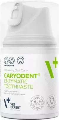 Pastë dhëmbësh enzimatike VetExpert Caryodent për qen dhe mace, 50 ml