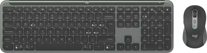 Set maus dhe tastierë Logitech SGN SLIM COMBO MK950 BUSINESS, wireless, gri
