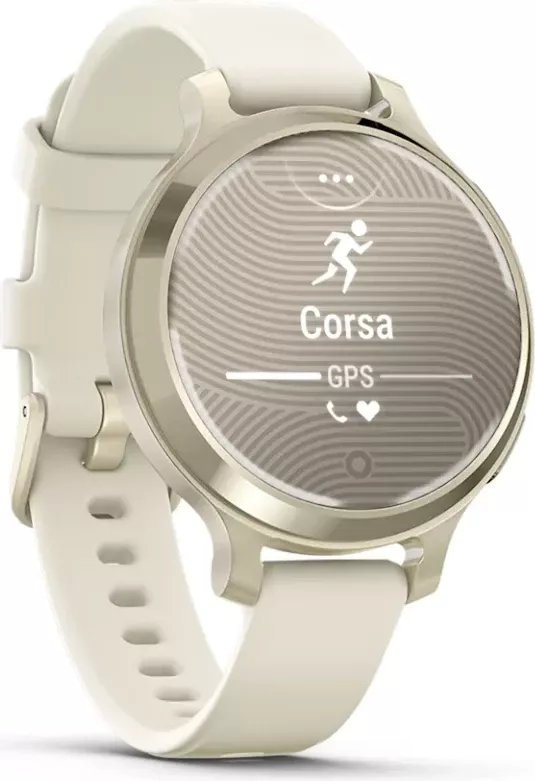 Smartwatch Garmin Lily® 2 Active – Lunar Gold with Bone Silicone Strap thumbnail 3