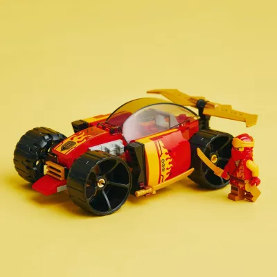 Set LEGO NINJAGO Kai's Ninja Race Car EVO 71780, 94 copë, e kuqe/ari