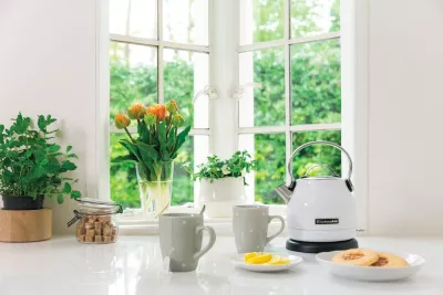 Çajnik elektrik KitchenAid 5KEK1222, 1.25 L, 1850 W, Bardhë