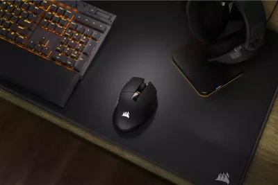 Maus gaming Corsair SCIMITAR ELITE WL-BLK-RGB, 26000 DPI, 16 butona, RGB, i zi