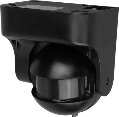 Sensor lëvizjeje PIR Maclean MCE358, IP44, rreze 12 m, ngarkesë max 300/1200 W, i zi