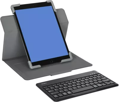 Mbështjellës me tastierë Bluetooth Targus Pro Tek Universal, gjermanisht, 9-10.5 inç, i zi