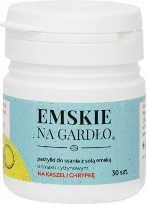 Tabletë për fyt Ziołolek Emskie, 30 copë, limon