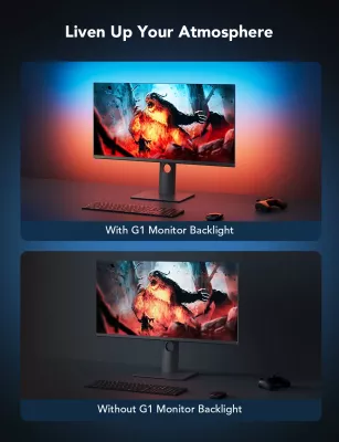 Shirit LED gaming Govee G1 H6609 për monitor 24-26\", RGBIC, Wi‑Fi + Bluetooth