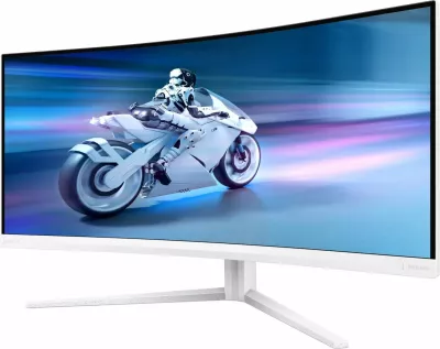 Monitor Philips 34M2C5501A, 34 inç, UWQHD, 165Hz, Curved, Bardhë