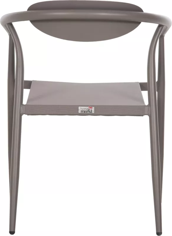 Karrige për kopsht SERLY FH6052.04, alumin, tekstilene, ngjyrë shampanjë, 56x61x74.5 cm